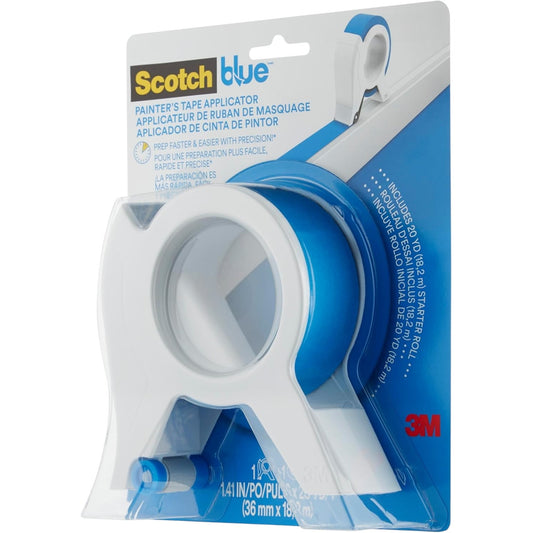 ScotchBlue Painter’s Tape Applicator – TA3-SB-ESF – Includes 1.41" x 20 yd Roll – PEFC Certified