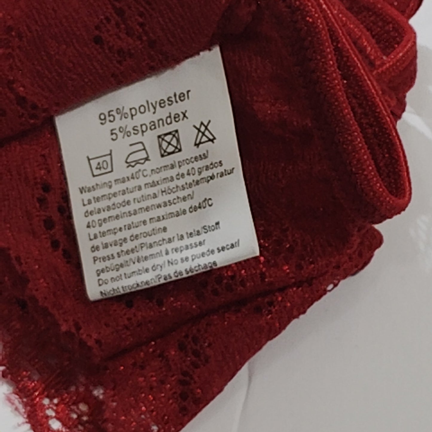Avidlove Women’s Lace Bikini Panties – Red – Medium – NWOT