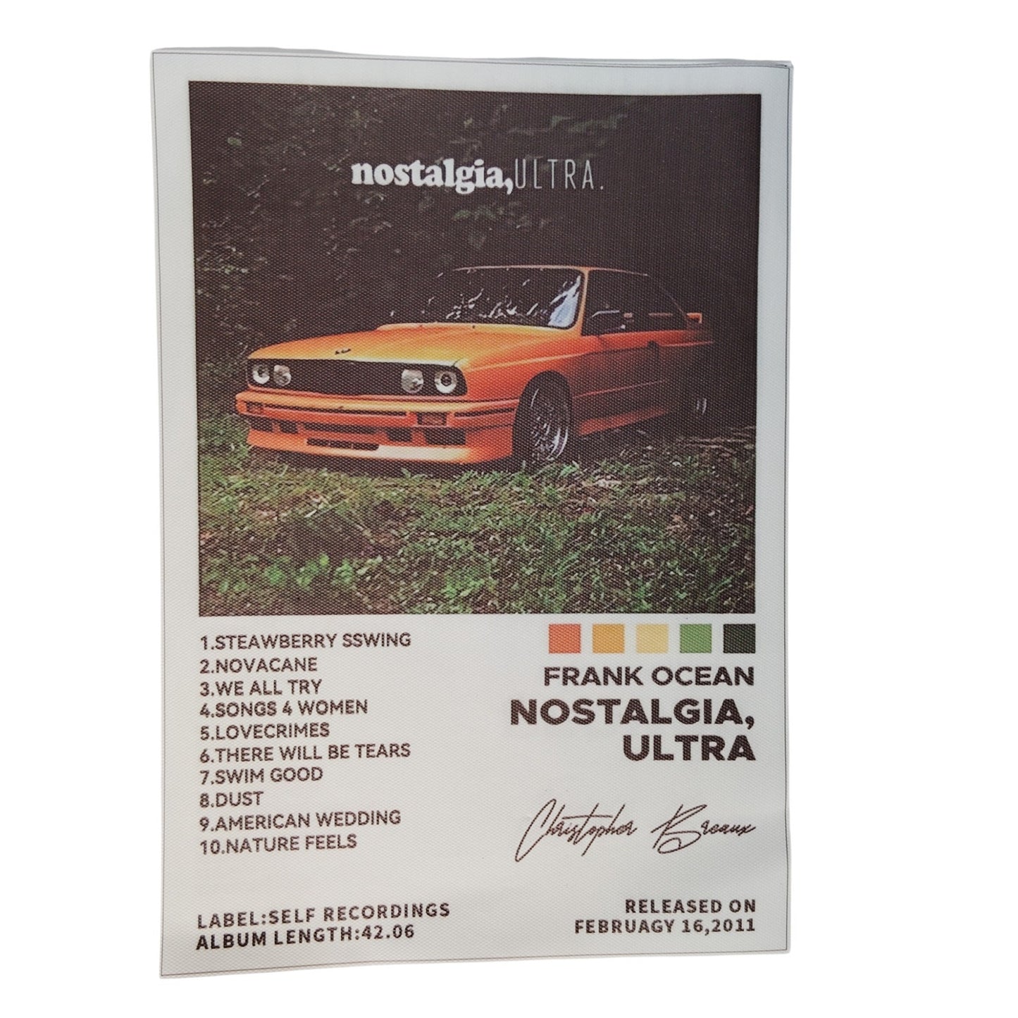 3-PK Frank Ocean Album Canvas Prints – Blonde, Channel Orange, Nostalgia Ultra – 8x12 Wall Art Trio