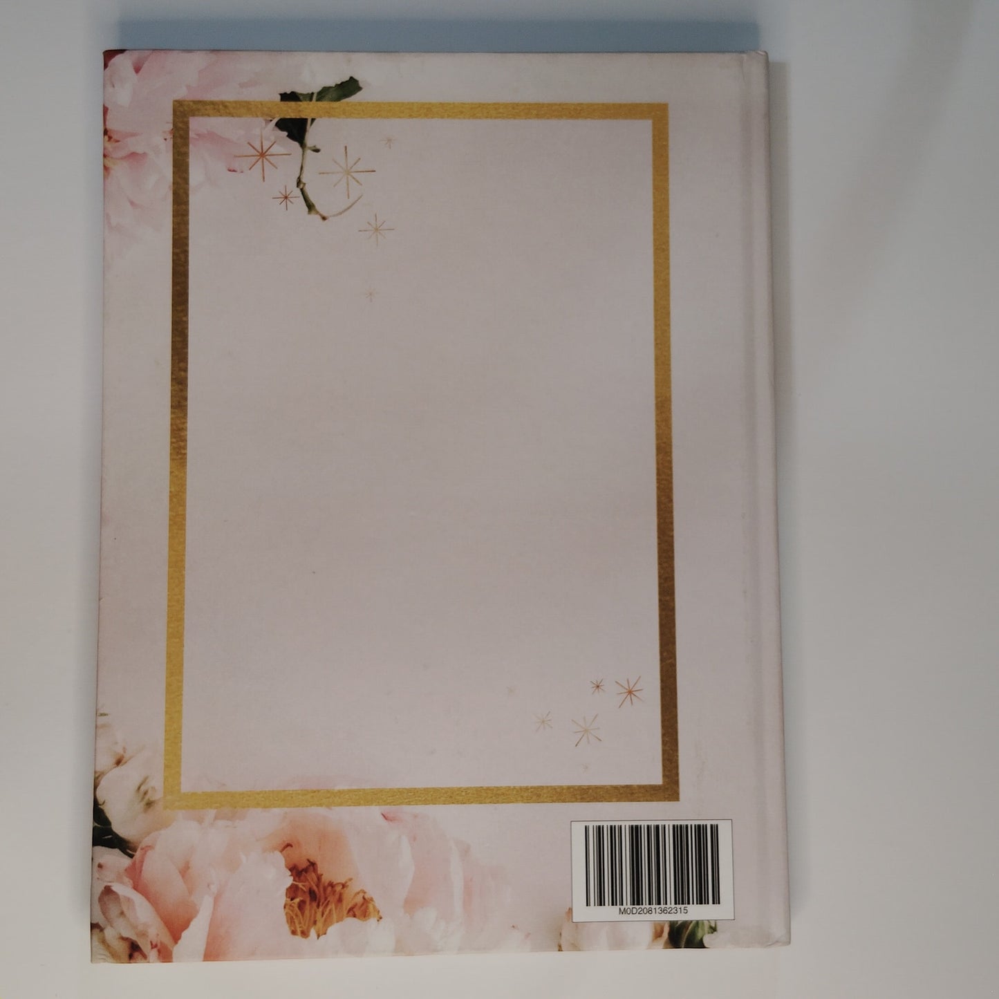90th Birthday Guest Book Hardcover – Floral Pink & Gold Frame Keepsake