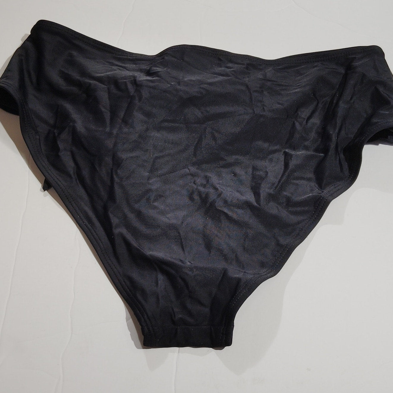 High‑Rise Swim Bottoms – Black – XL – NWOT – 82/18 Nylon/Spandex
