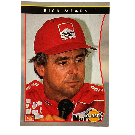 Indy Career- Rick Mears #3, Marlboro, 1992 Indy Car World Series, Card #90, NM