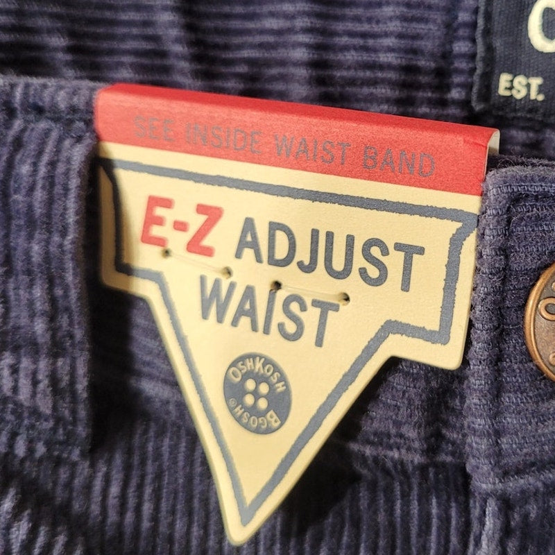 VTG OshKosh B'gosh Classic Cotton Corduroys,  Size 4T, 33-36 LBS, 39.5-42"HT NWT