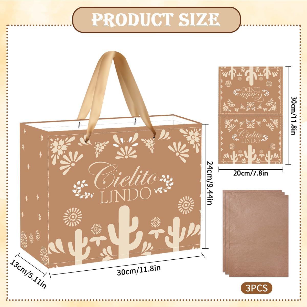 Cielito Lindo Gift Bag Set Baby Shower Birthday Fiesta Mexican Party Decorations