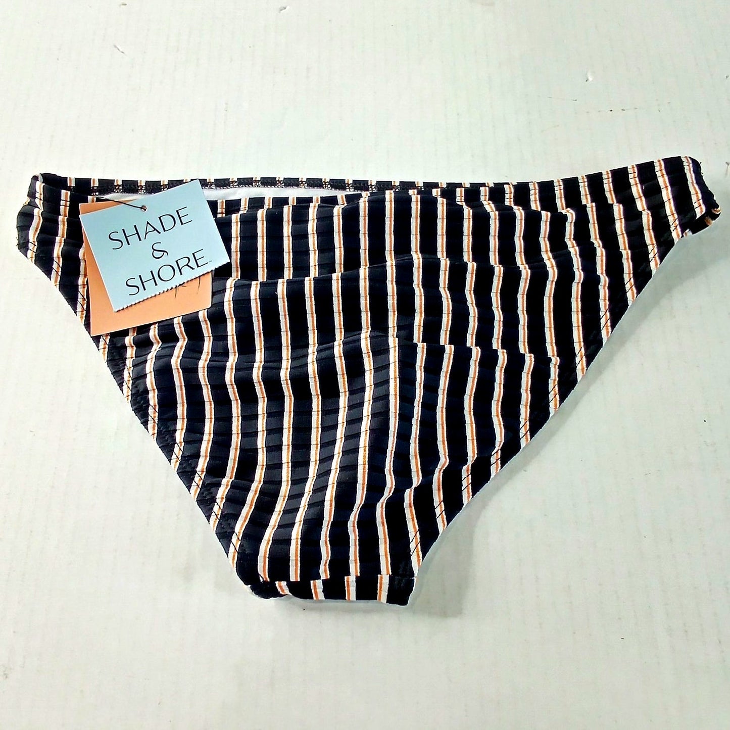 Shade & Shore Ribbed Low‑Rise Cheeky Bikini Bottom Multi S (4-6), Hipster