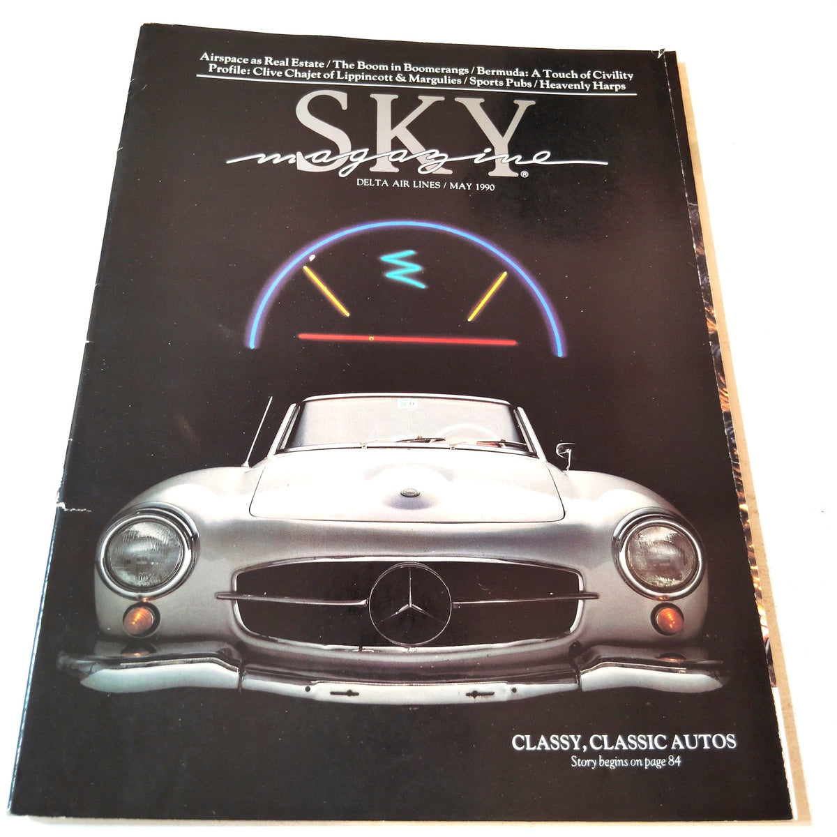 Delta SKY Magazine May 1990 - Classic Cars, Disneyland, Bermuda Travel