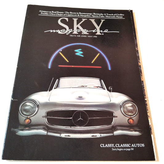 Delta SKY Magazine May 1990 - Classic Cars, Disneyland, Bermuda Travel
