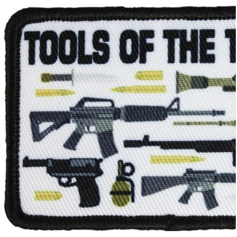 Military Tools of the Trade Novelty Patch Red Rock 3" × 2" Printed Hook Back
