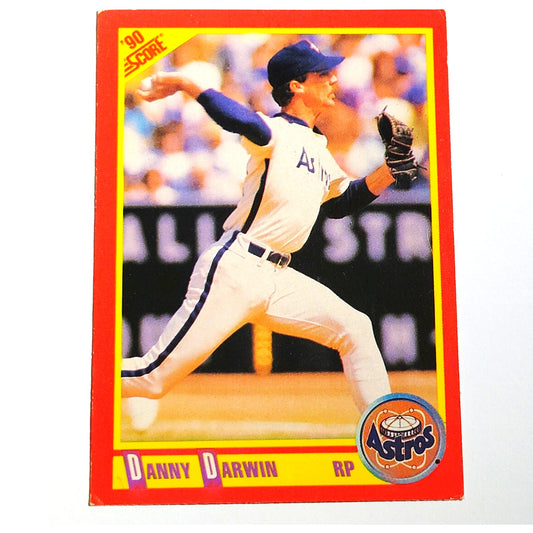 1990 Score Danny Darwin #402 Houston Astros Relief Pitcher MLB Baseball EX