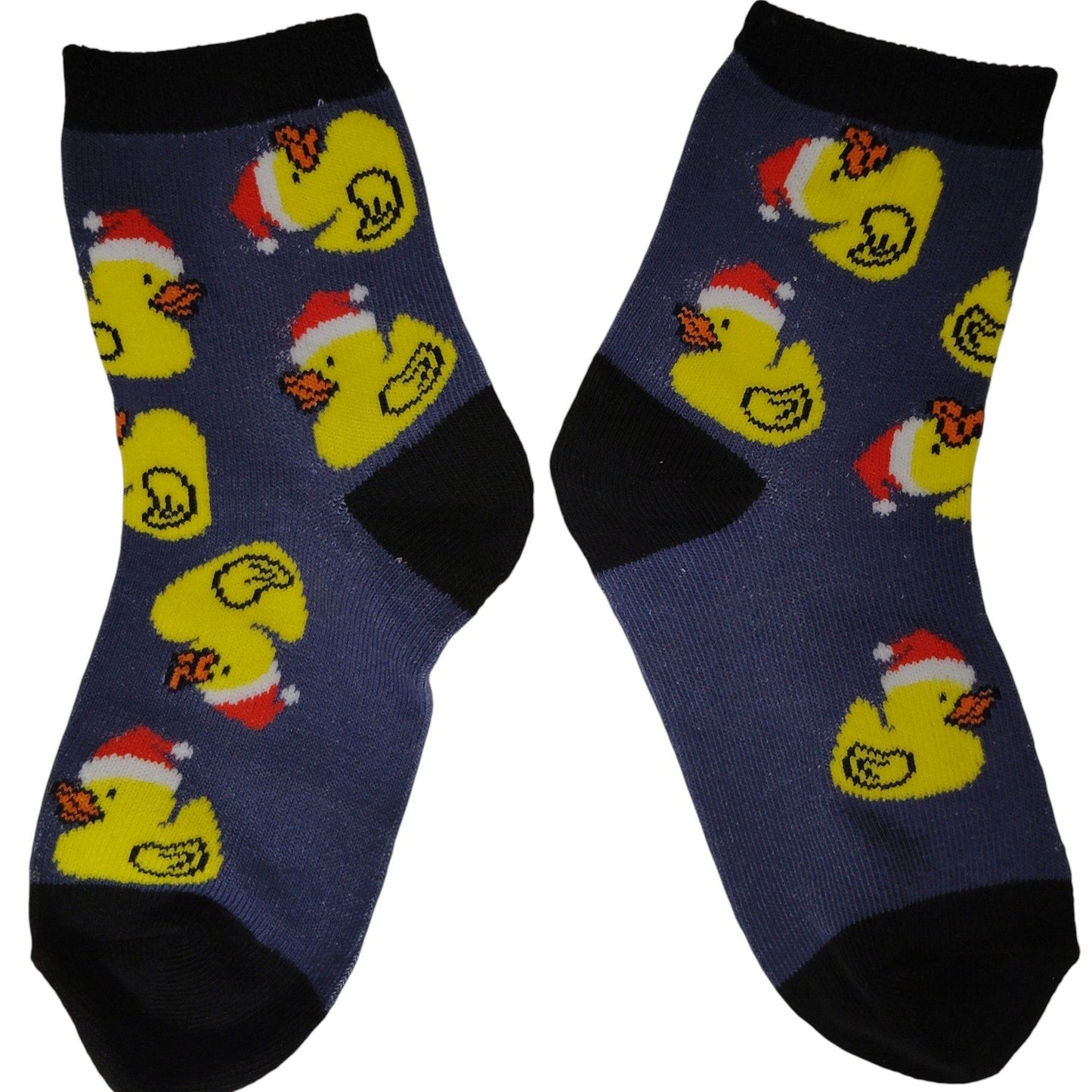 3-PK Kids Holiday Crew Socks (Santa Belt, Llamas, Rubber Ducks), Size 7–8.5