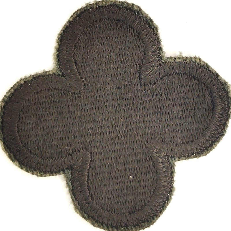 US Army 88th Infantry Division SSI Patch Subdued Black Sew‑On 2‑1/4"