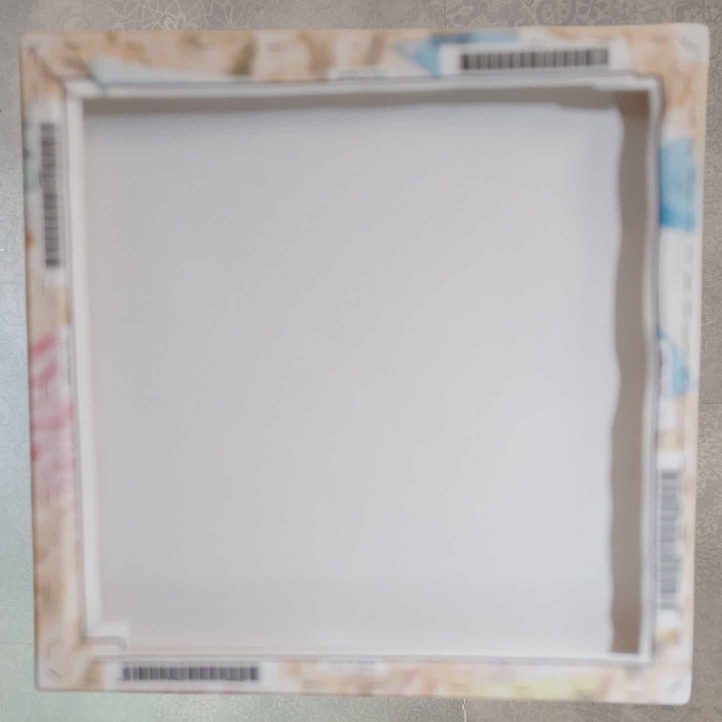 Blue Dog 17" x 17" Stretched Over Wood Canvas Art Print, Design by Debi Coules