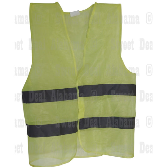 High Visibility Safety Vest – Class 2, Lime, 2" Reflective Strips, Size 2XL