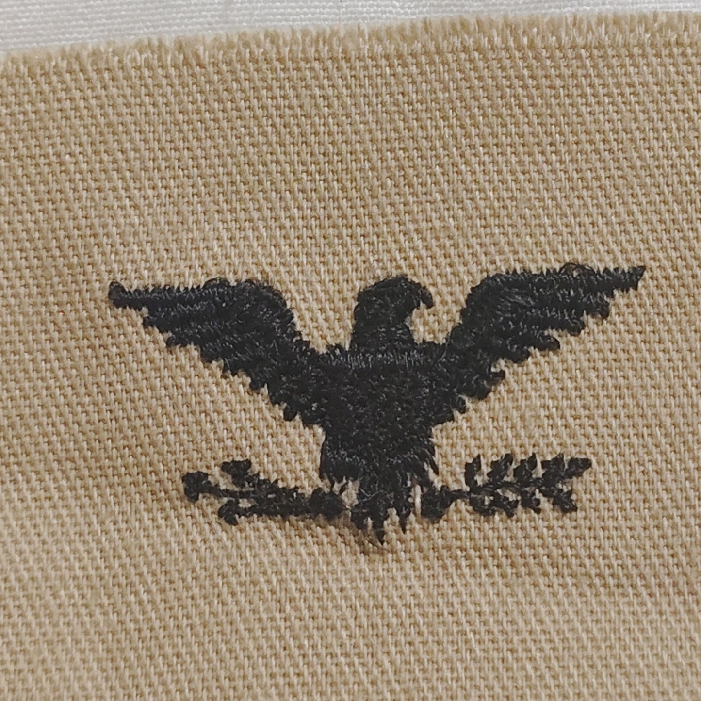US Army Colonel O‑6 Sew‑On Rank Strip – Black on Tan DCU – 2" × 6"