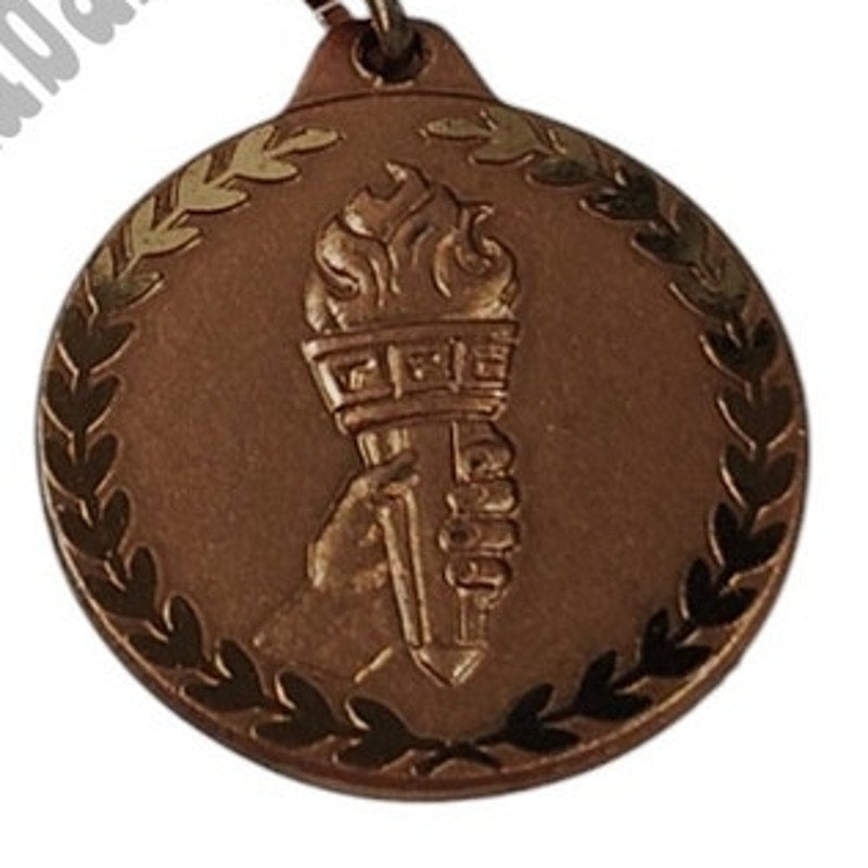 Red, White and Blue Ribbon (29" Cir) with Bronze Torch Medallion (1-1/4"D) Award