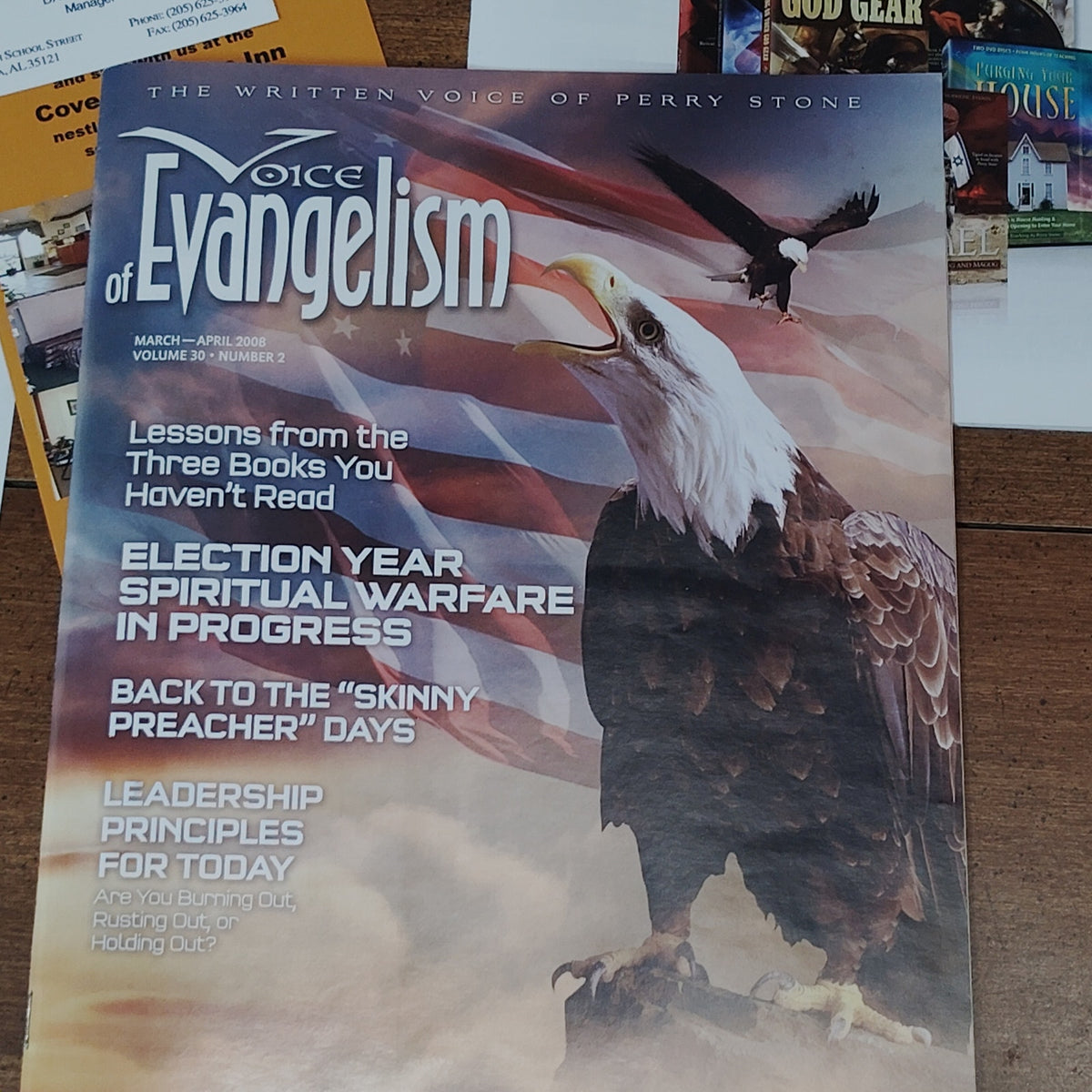 Voice of Evangelism Magazine & Catalog Supplement Mar-Apr 2008 Perry Stone Audio