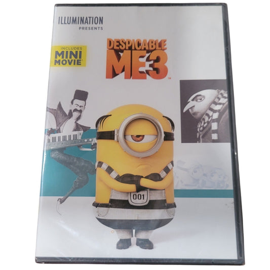 Despicable Me 3 (DVD 2017) Animated Comedy Featuring Steve Carell & Kristen Wiig