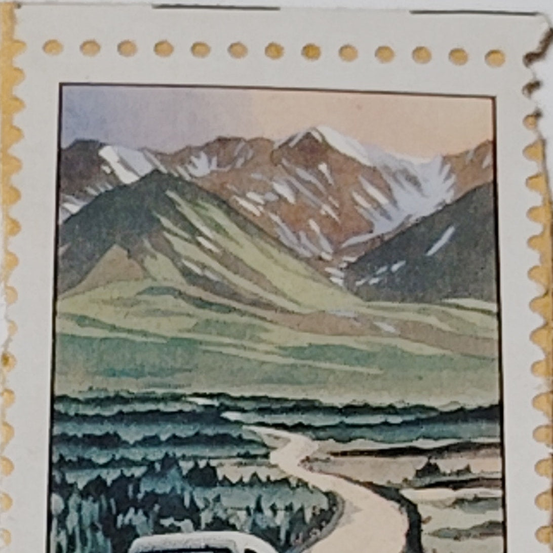 1992 Alaska Highway USA 29¢ Commemorative Stamp - Unused, Multi-Color