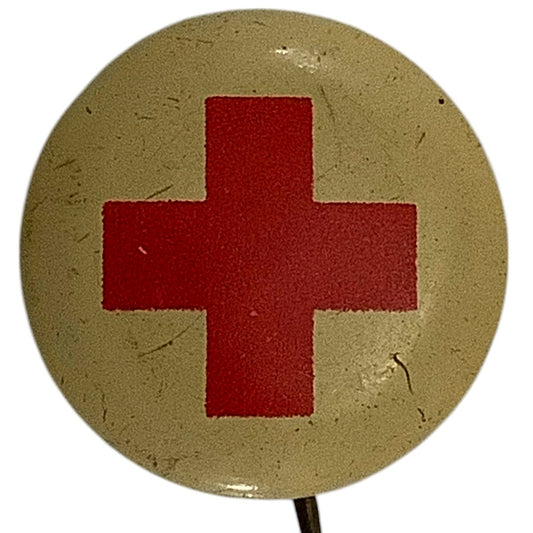c1920/30s Nurses Red Cross Pin, 5/8" Diameter