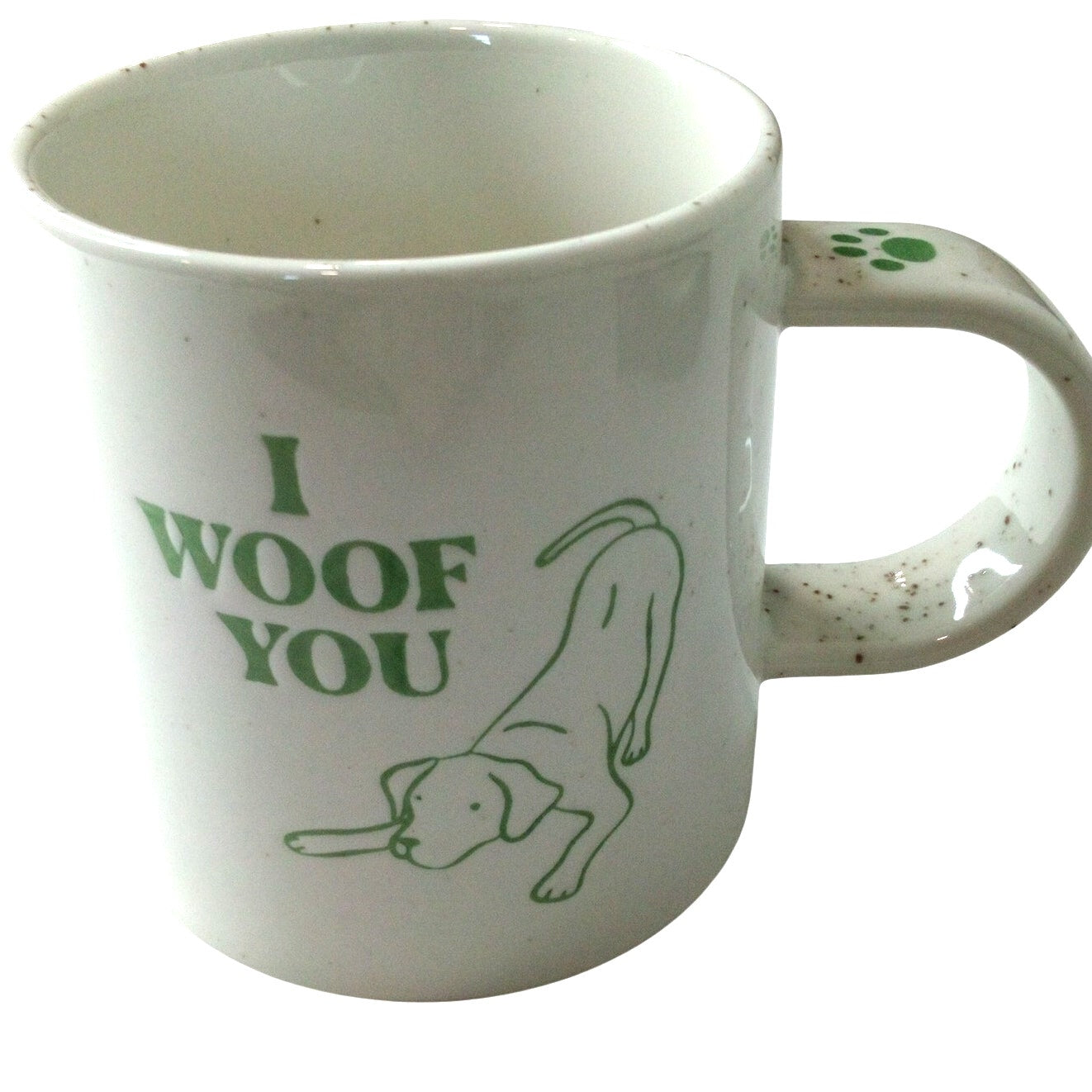 2‑PK 16oz Stoneware “I Woof You” Mugs – Room Essentials – White