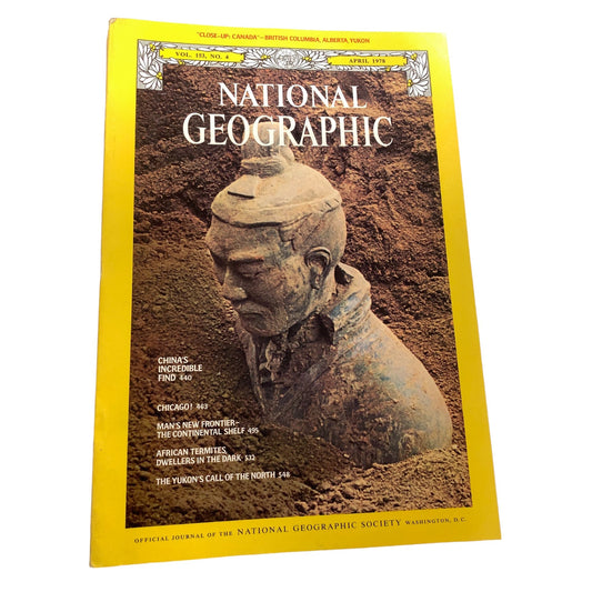 National Geographic Magazine April 1978, China, Chicago, Africa, Yukon, and More