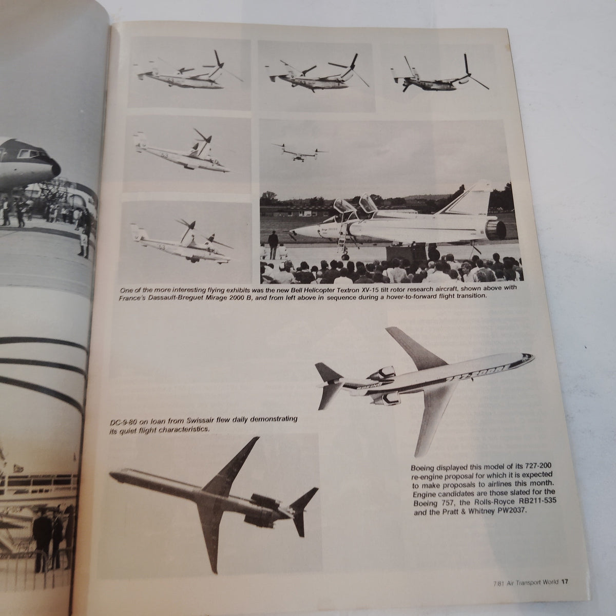 Air Transport World Magazine July 1981 - American Airlines Maintenance Vintage