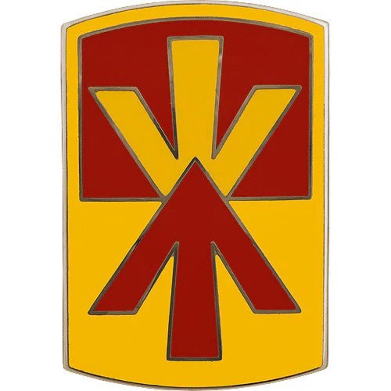 Army Combat Service Identification Badge (CSIB) – 11th Air Defense Artillery Brigade – 1-1/2" x 2"