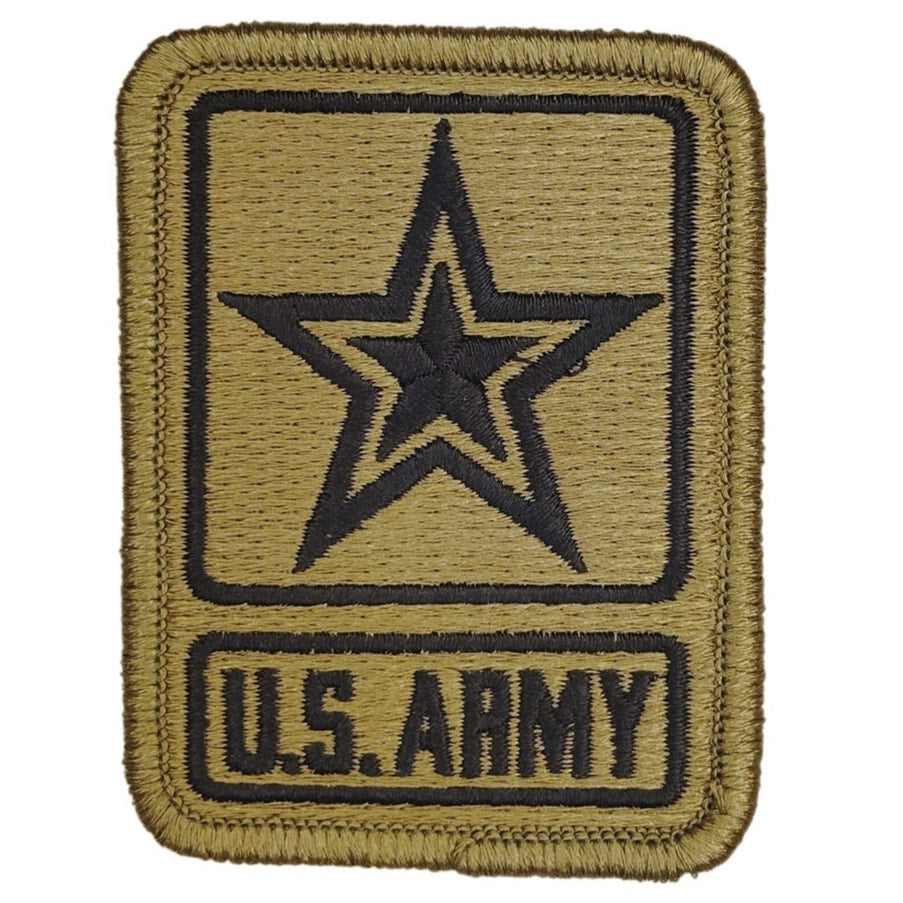 US Army Star Logo Patch OCP Subdued Hook Back 3‑1/4" × 2‑1/2"