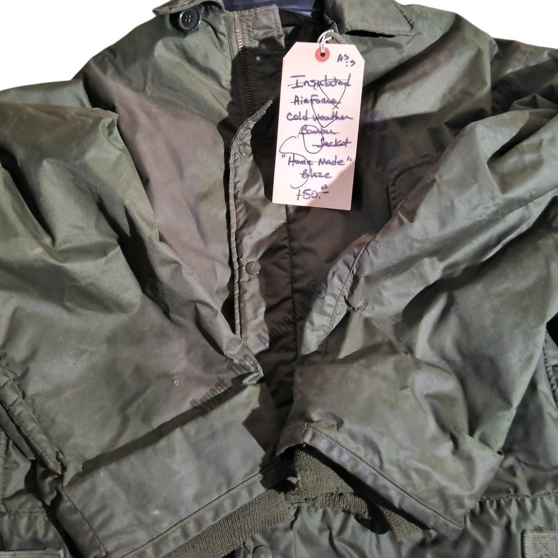 1966 Vietnam War Era Air Force Extreme Cold Weather Insulated A-1 Bomber Jacket