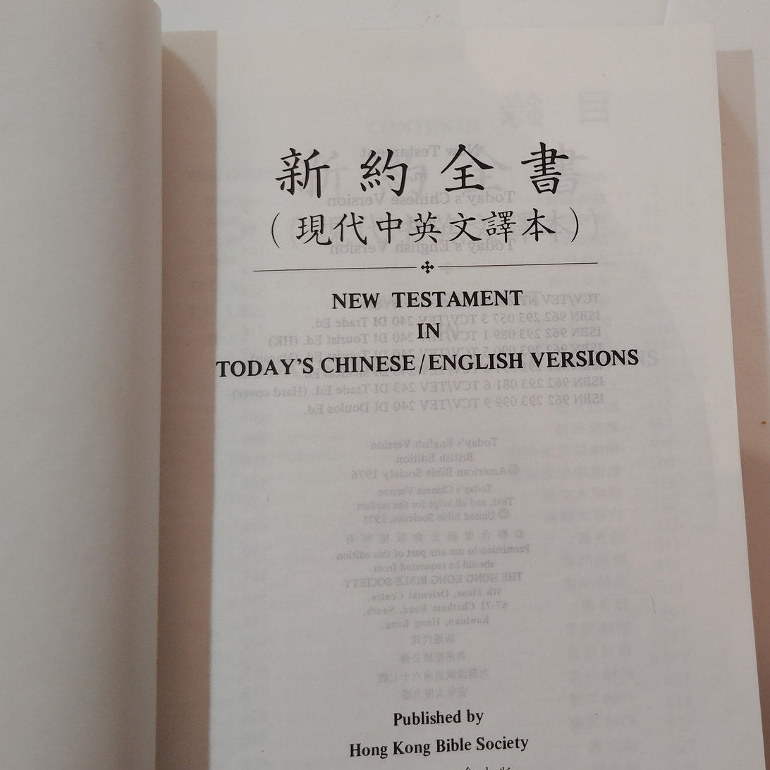 VTG 1976 Good News For Visitors Bible New Testament Chinese English Paperback