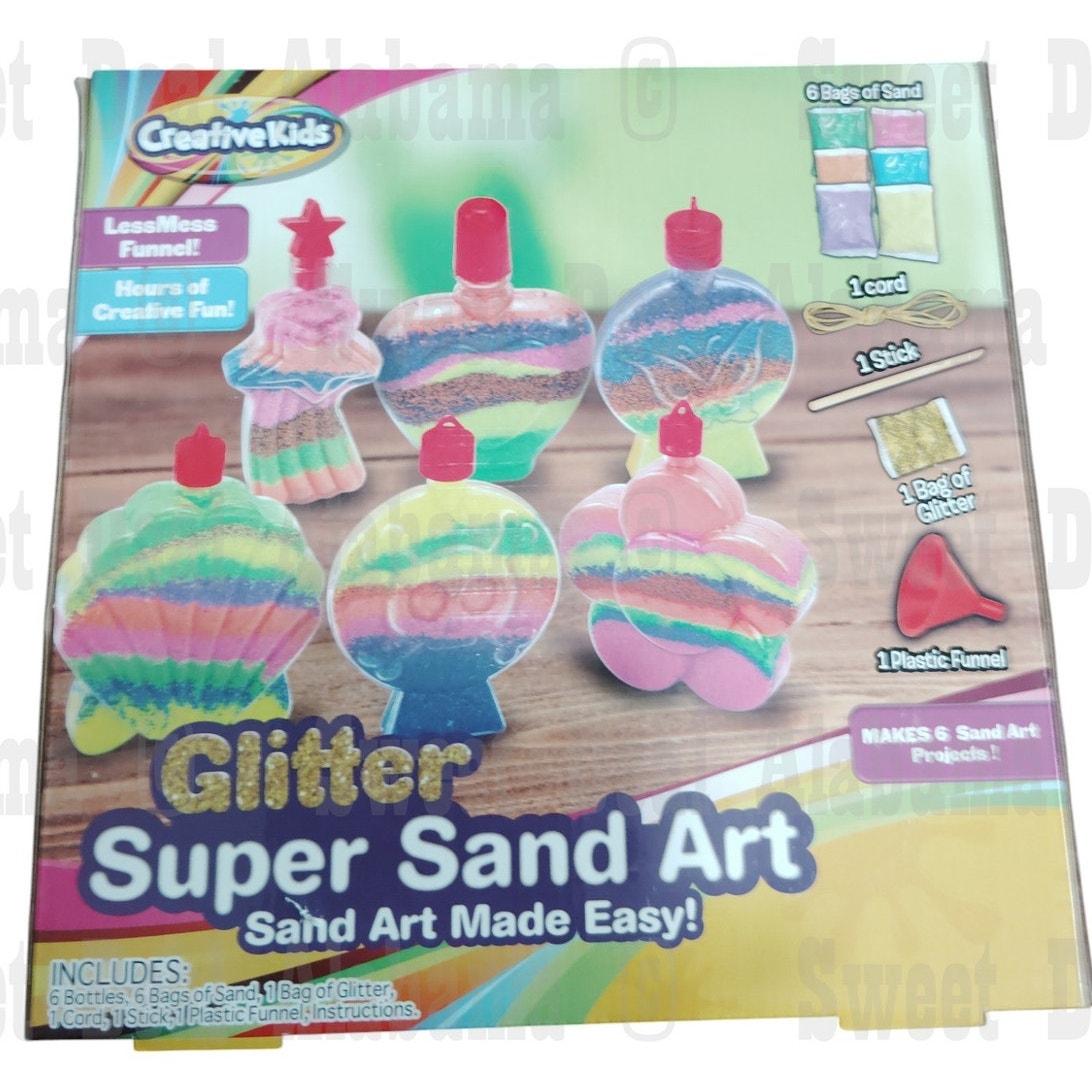 Creative Kids Glitter Super Sand Art Kit - DIY Craft Set - Ages 6+