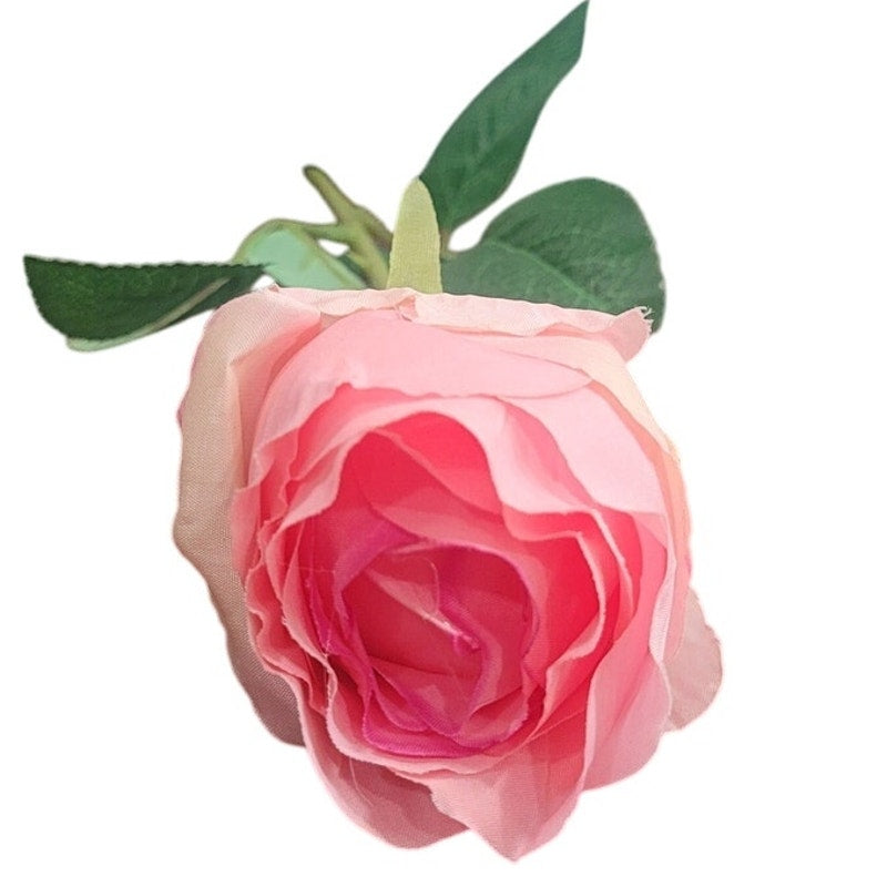 10pcs Pink Roses Artificial Flowers Long Stem – Silk Petals, Realistic Look
