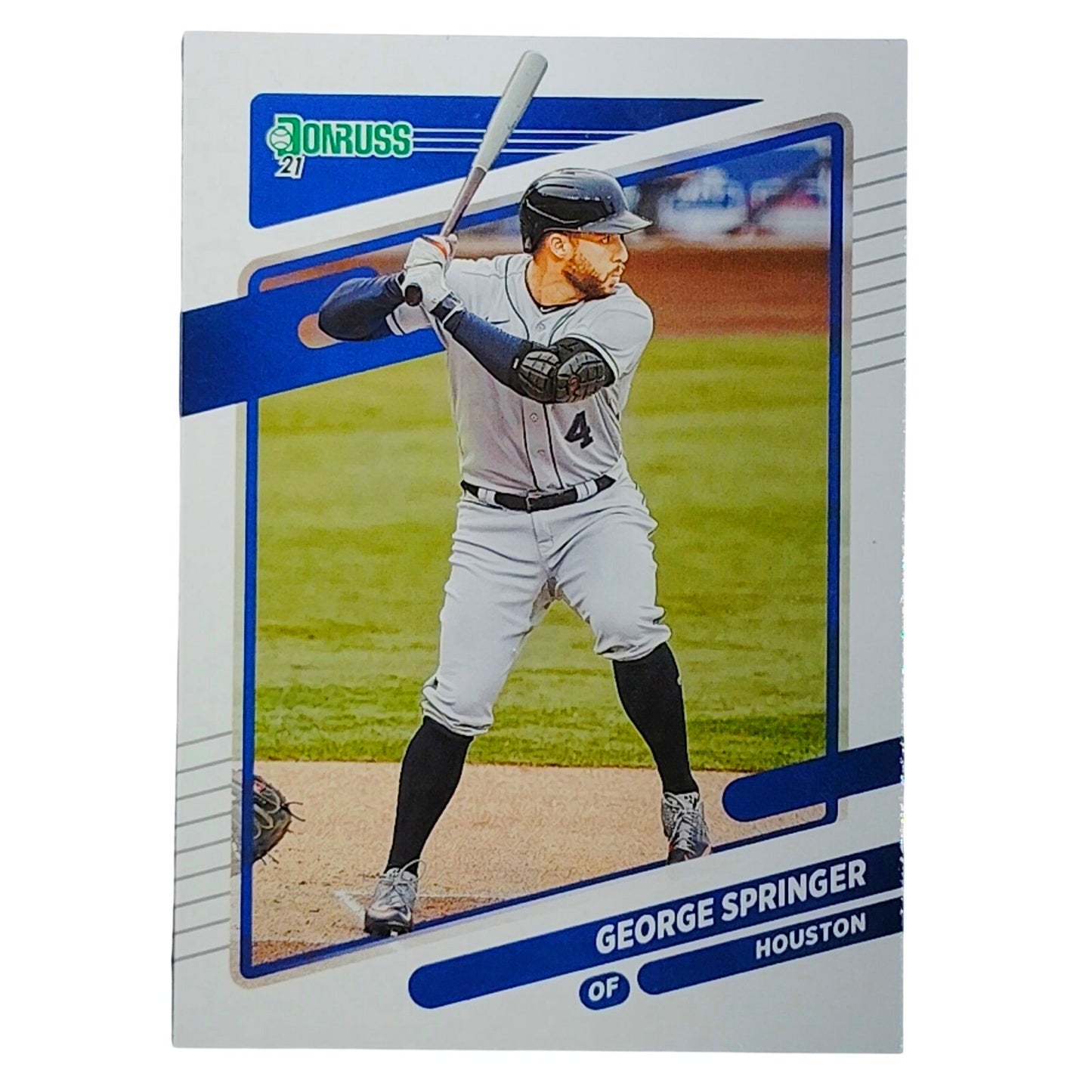 2021 Donruss George Springer #159 Houston Astros Outfielder Batting - VG/EX