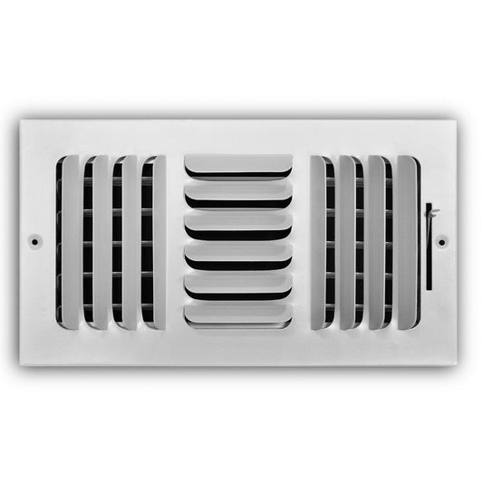 Everbilt 12 in. X 6 in. 3-Way Fixed Curved Blade Wall/Ceiling Register