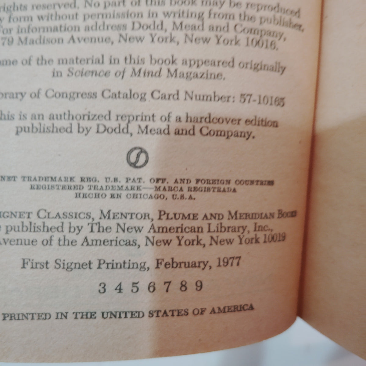 Adela Rogers St. Johns - Affirmative Prayer In Action 1977 Signet Paperback