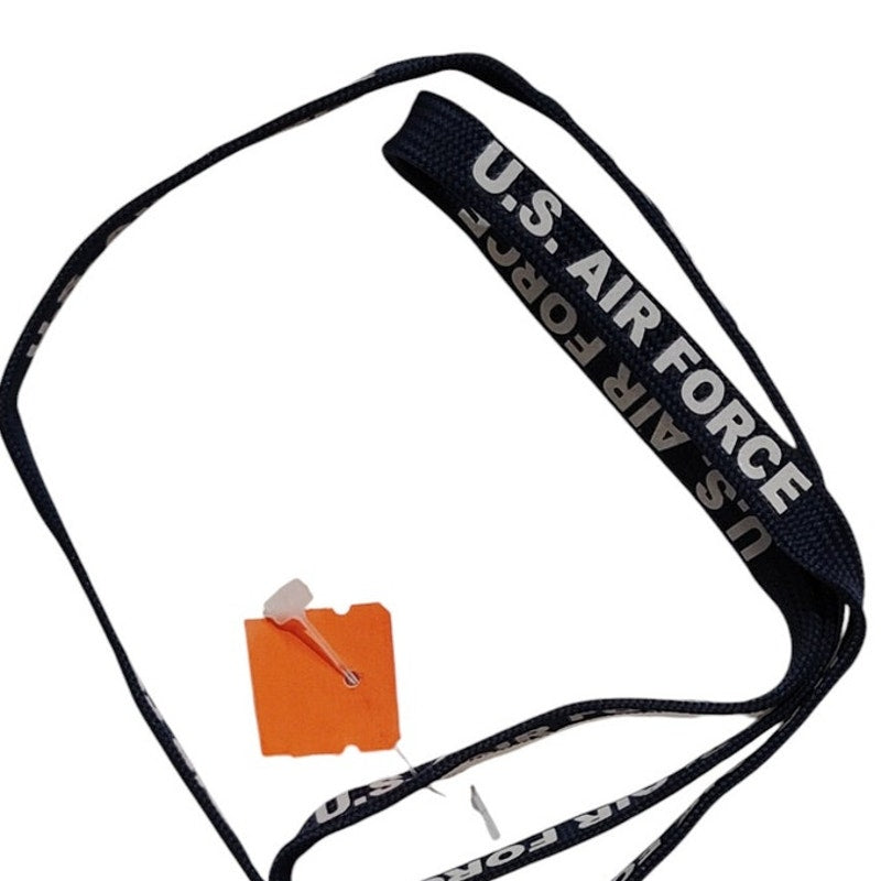 18" US Air Force Printed Lanyard w/ End Clip for Badge, 3/8"W Blue w/ White Text