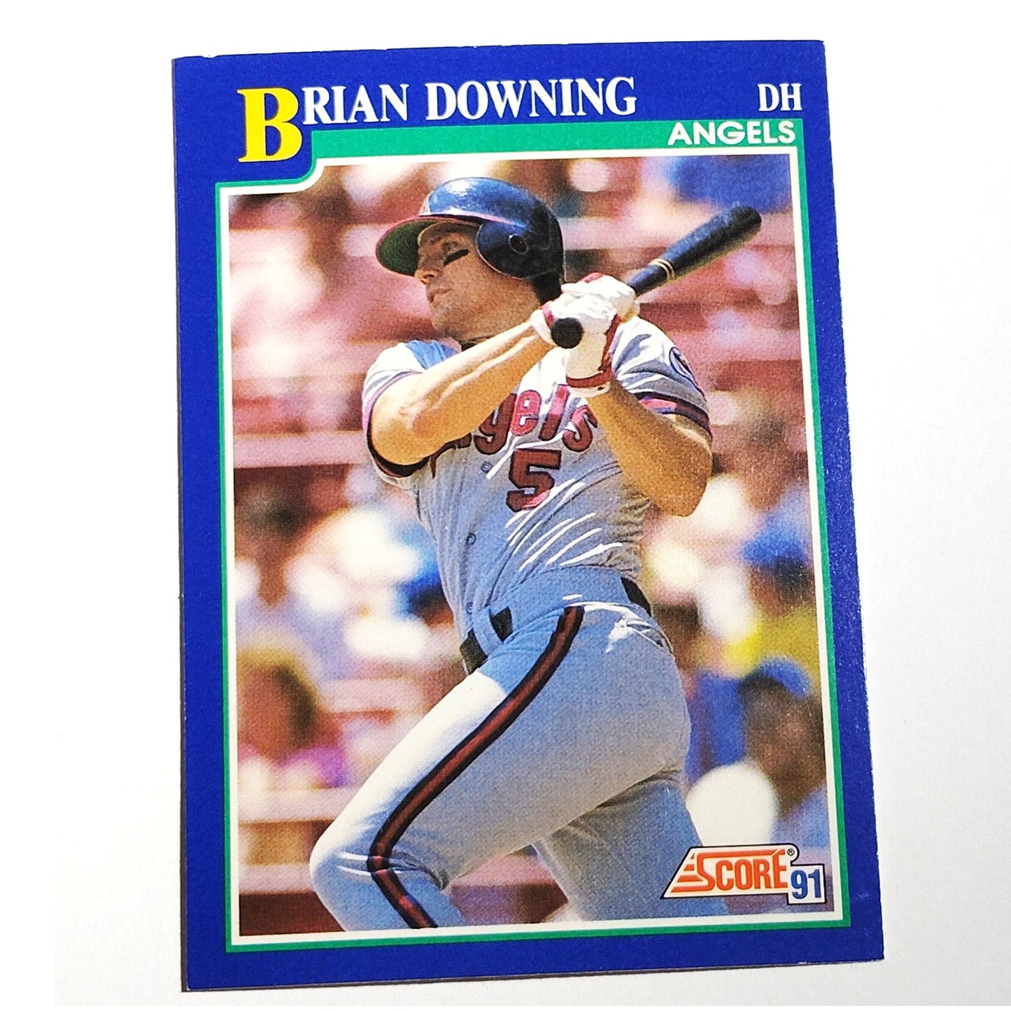 1991 Score Brian Downing #104 California Angels Left Fielder Baseball Card NM