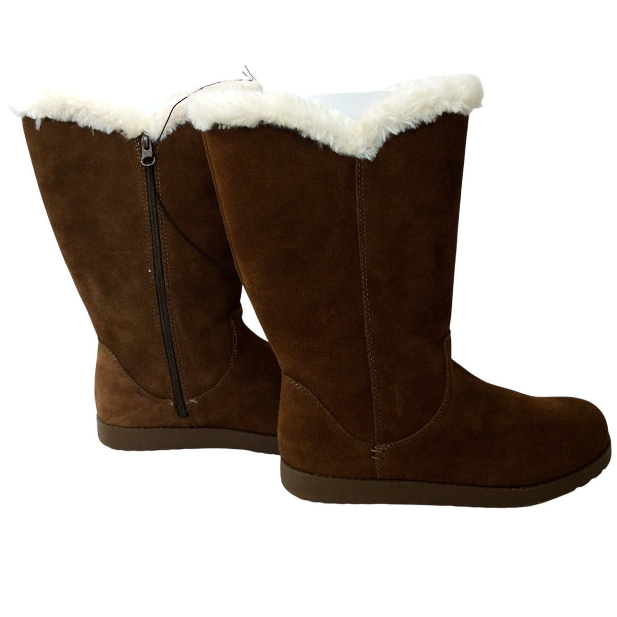 Universal Thread Charleigh Suede Faux Fur Lined Winter Boots Sz 10 Brown