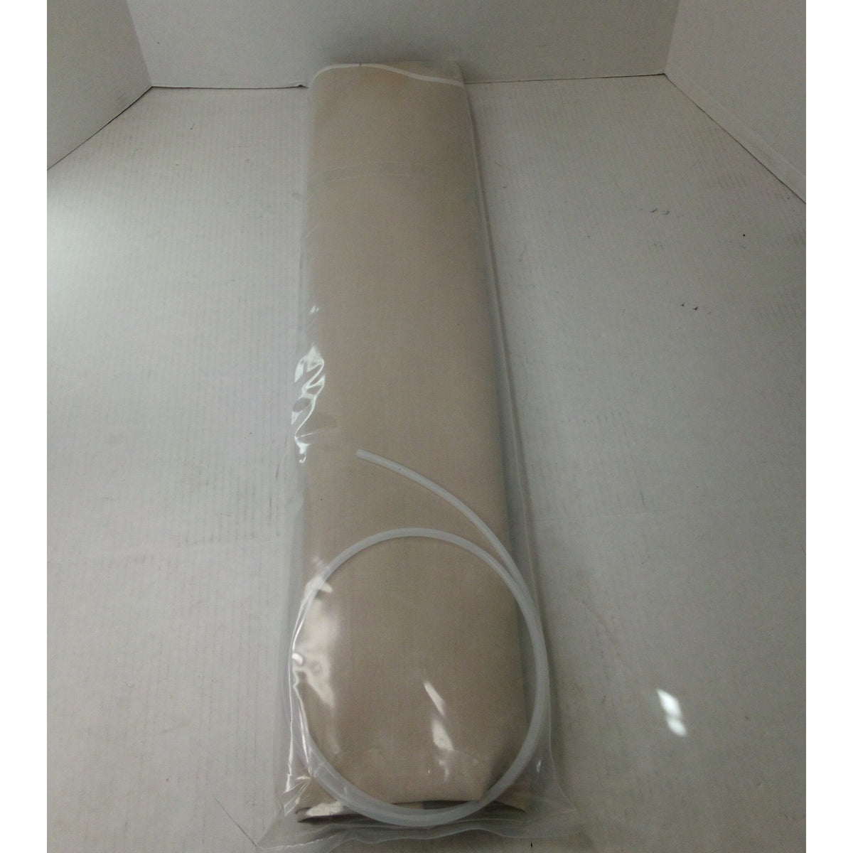 Awntech Charleston 3 ft Window Awning Beige Scrolled-Arm Fixed Canopy