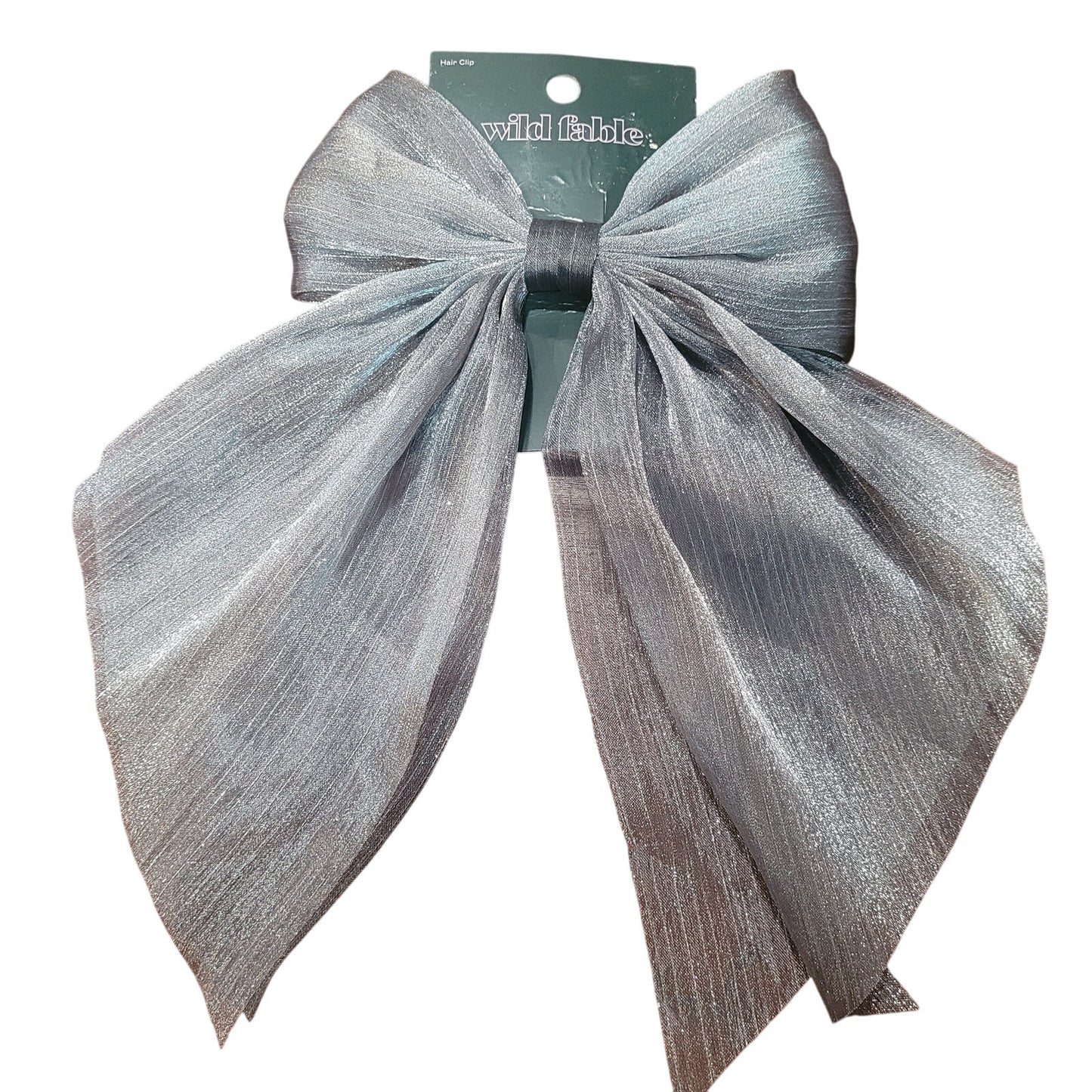 Wild Fable Salon Hair Clip Bow Silver – Stylish Women’s Accessory