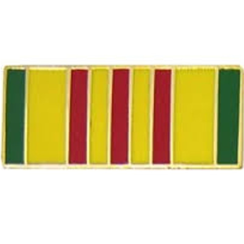 Vietnam Service Ribbon Novelty/Commemorative Hat, Lapel or Tie Pin 3/8"H x 7/8"W