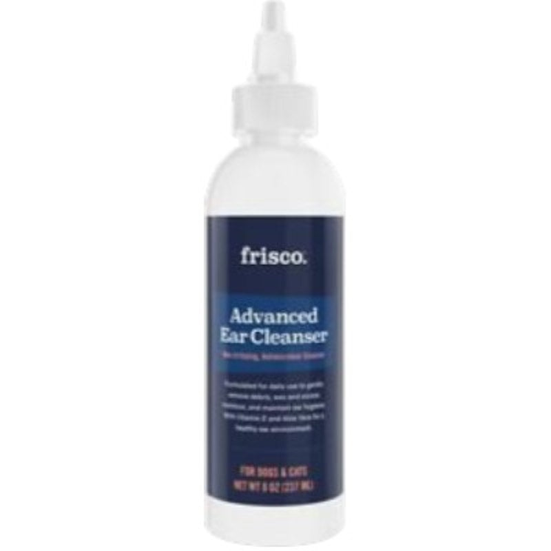 Frisco Advanced Ear Cleaner – 8oz Bottle, Dogs & Cats, Aloe & Vitamin E, pH Balanced