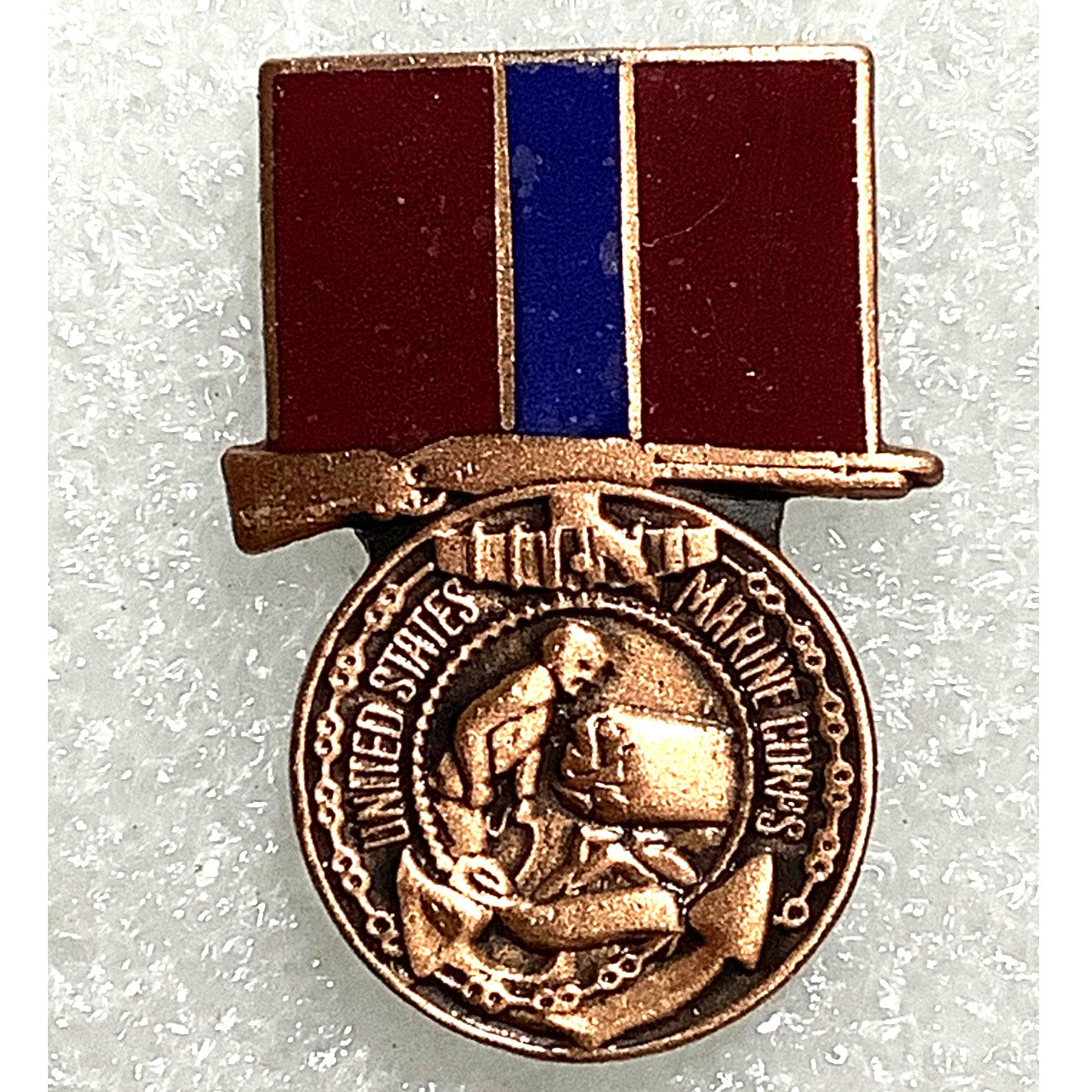 Marine Corps Good Conduct Medal, Mini, Hat or Lapel Pin 1-1/8"H x 5/8"W USMC