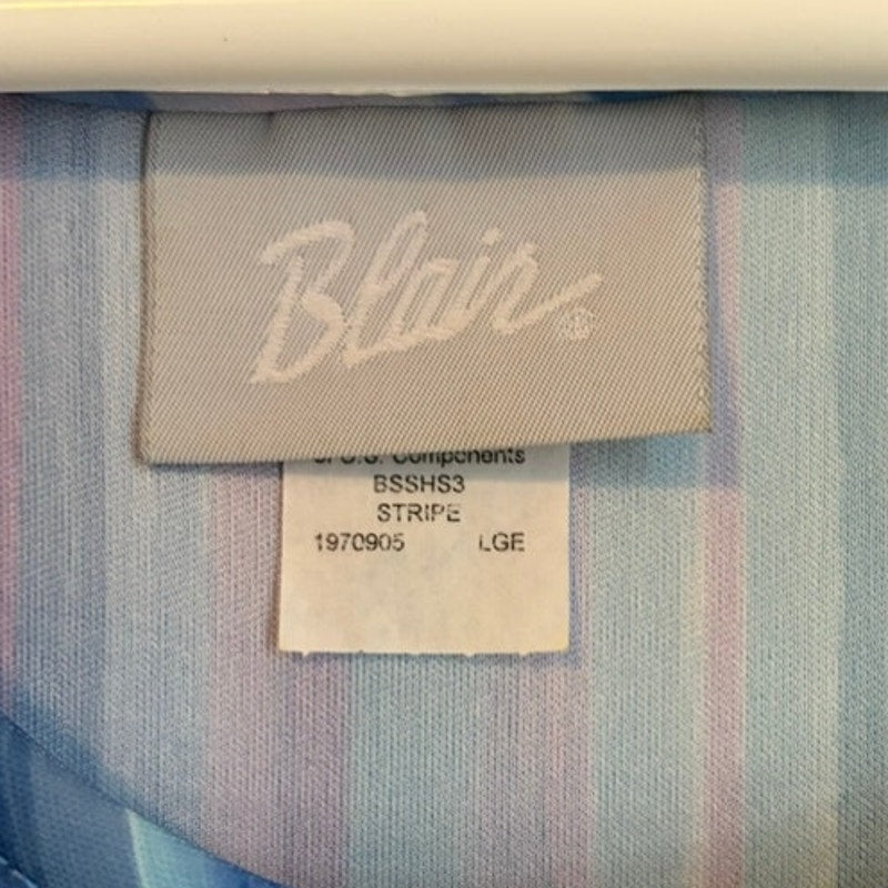 Blair Style Studio 3-Piece Purple & Blue Outfit Set - Tank, Button-Up, Pants L