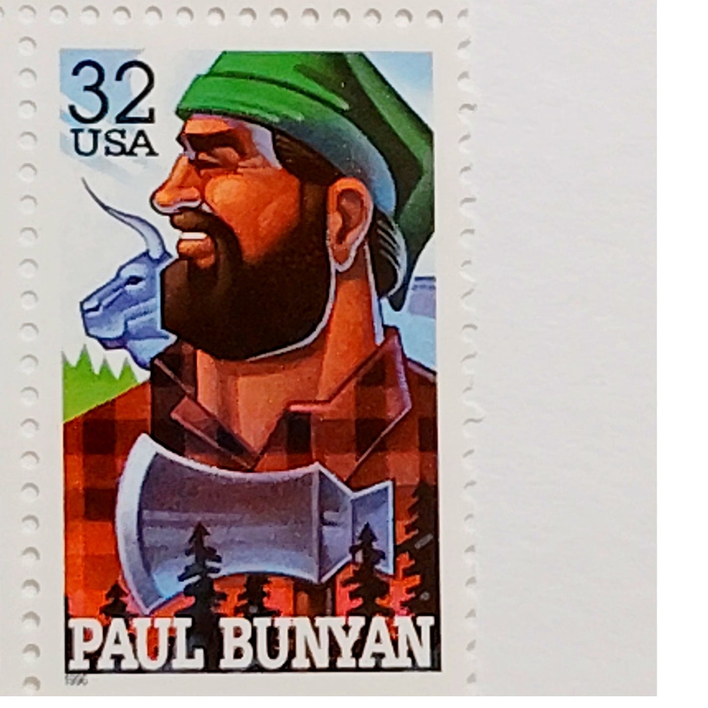 Block of 4 – 1996 USA 32¢ American Folk Heroes MNH Scott 3086a Set