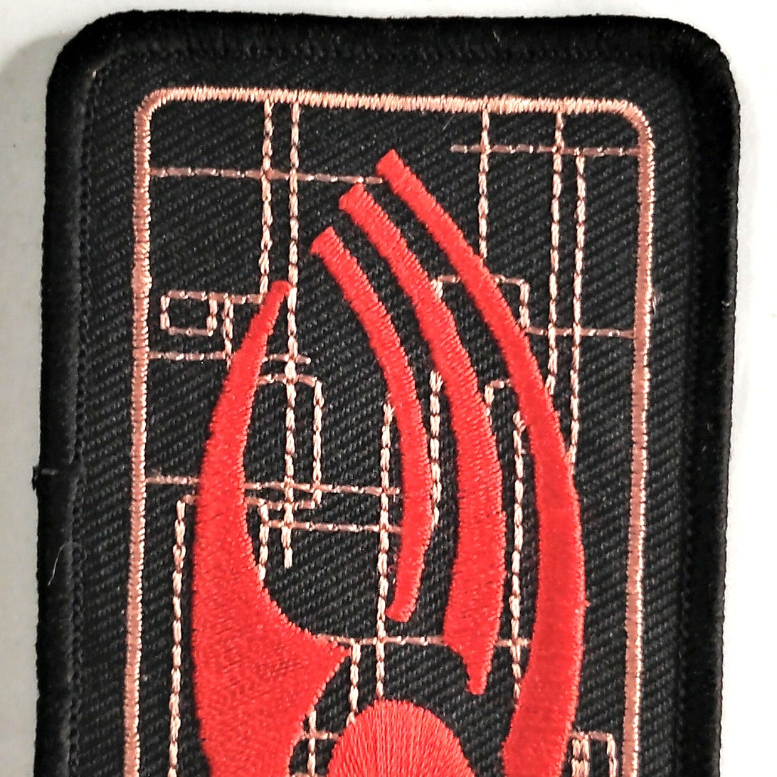 Star Trek Borg Collective Logo Patch Embroidered 3‑1/2 × 2‑1/8, Sew-On
