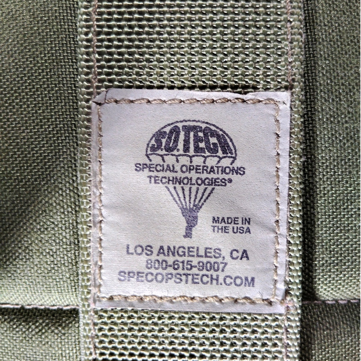 SO Tech BLOCS Claw Padded Thigh Rig, Ranger Green, MOLLE 500D, Made in U.S.A.