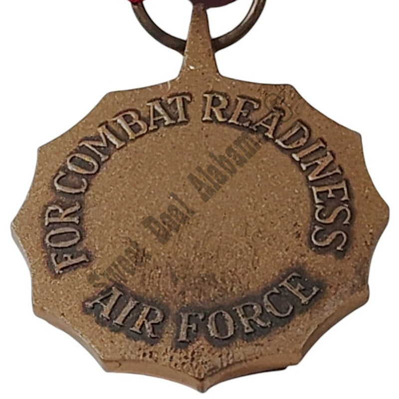Air Force Combat Readiness Medal Pinback, 1-5/16"D x 3"H Overall
