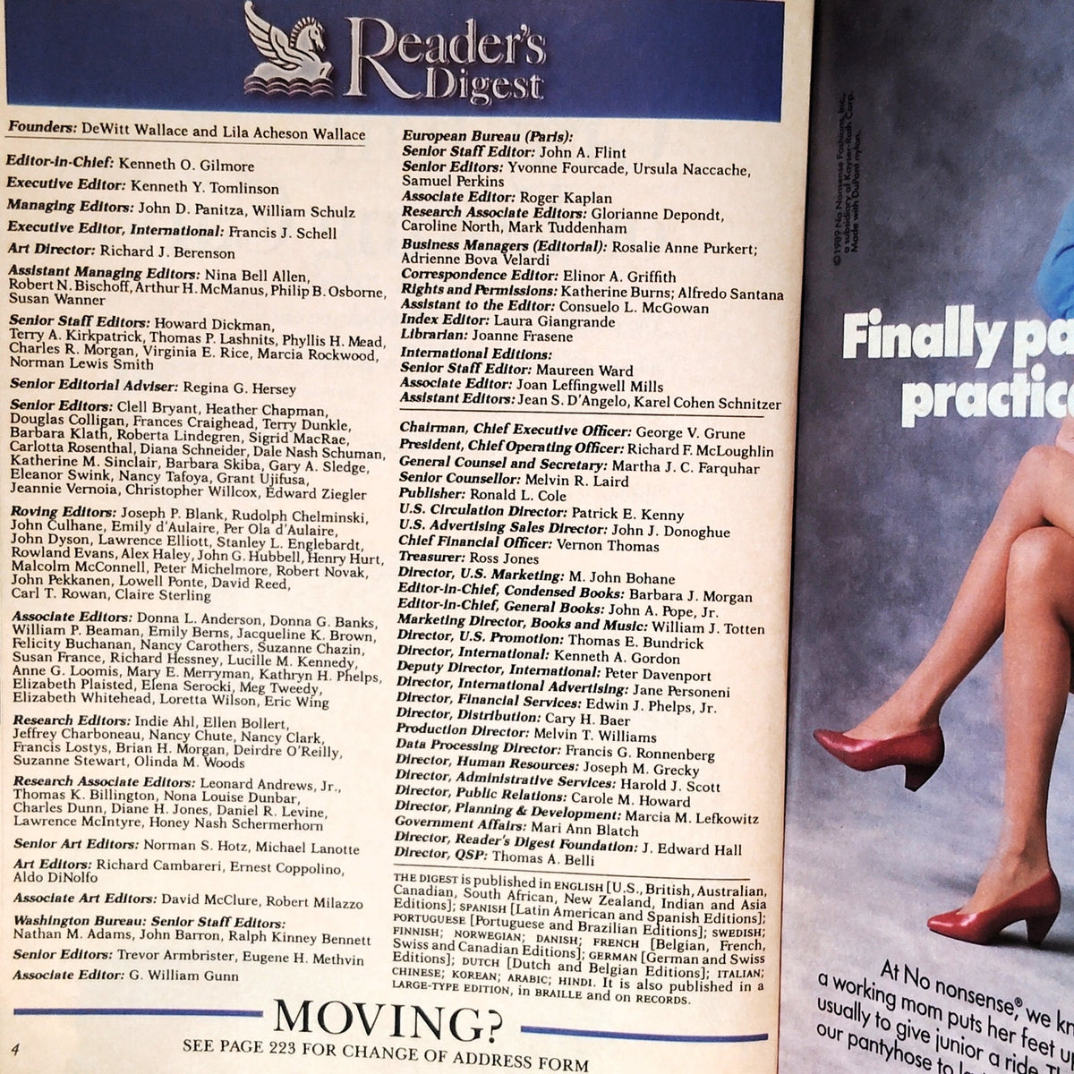 Vintage Reader's Digest May 1989 Magazine Margaret Thatcher Feature