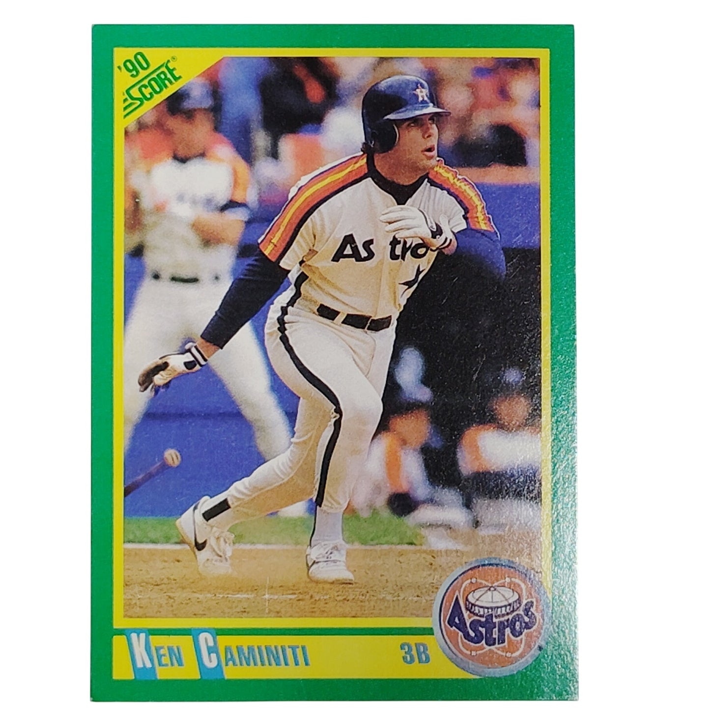 1990 Score Ken Caminiti Card #76 Houston Astros 3B VG/EX (W UER - Birthplace)